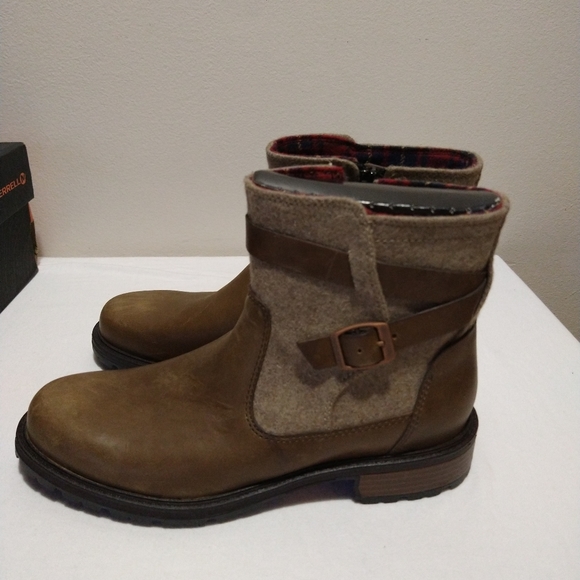 Merrell Legacy Buckle Waterproof Leather Boots - Picture 5 of 13